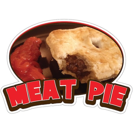 Signmission Meat Pie Decal Concession Stand Food Truck Sticker, D-DC-16 Meat Pie19 D-DC-16 Meat Pie19